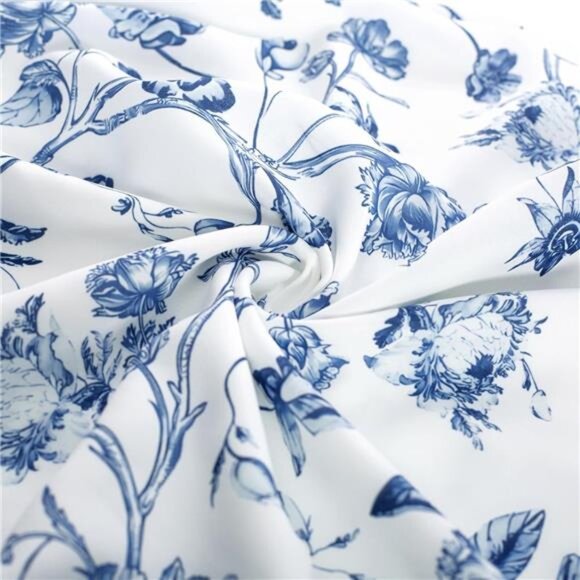 Renaissance Maxi Skirts for Women White Blue - Picture 5 of 6